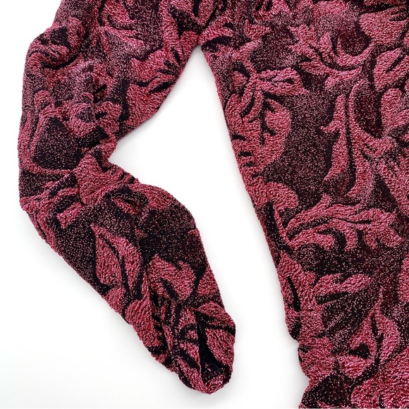 NWT FOR LOVE & LEMONS Shailee Mini Dress In Mulberry, S - Picture 11 of 15